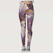 abstract lavender and gold leggings (Vorderseite)