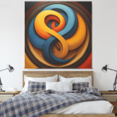 abstract leinwanddruck (Insitu (Schlafzimmer))