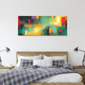 Abstract Leinwanddruck (Insitu (Schlafzimmer))