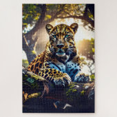 - Abstract Leopard in Tree Puzzle – Bold Wildlife (Vertikal)