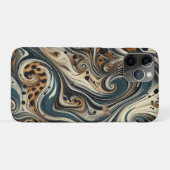 Abstract Leopard Print Swirl Case-Mate iPhone Hülle (Rückseite (Horizontal))