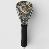 Abstract Leopard Print Swirl Golf Headcover (Vorderseite)
