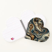 Abstract Leopard Print Swirl Notizblock (Innenseite)