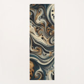 Abstract Leopard Print Swirl Yogamatte (Vorderseite)