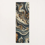 Abstract Leopard Print Swirl Yogamatte (Rückseite)