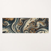 Abstract Leopard Print Swirl Yogamatte (Vorderseite (Horizontal))