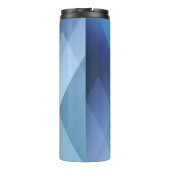 Abstract light background. Blue triangle pattern. Thermosbecher (Rückseite)