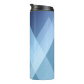 Abstract light background. Blue triangle pattern. Thermosbecher (Nach rechts gedreht)