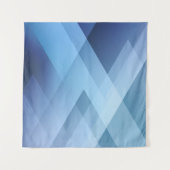 Abstract light background. Blue triangle pattern. Wandteppich (Vorderseite)