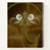 Abstract Light Energy Spiral Notebook Notizblock (Rückseite)