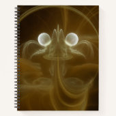 Abstract Light Energy Spiral Notebook Notizblock (Vorderseite)