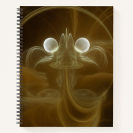 Abstract Light Energy Spiral Notebook Notizblock