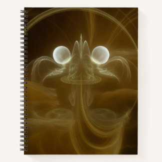 Abstract Light Energy Spiral Notebook Notizblock