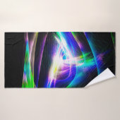 Abstract light waves and black backgroundabstract, badehandtuch (Badehandtuch)