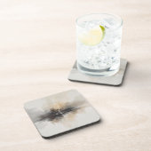 Abstract Lightning in Neutrals Print Getränkeuntersetzer (Rechte Seite)