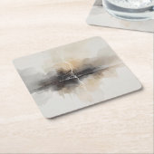 Abstract Lightning in Neutrals Print Rechteckiger Pappuntersetzer (angewinkelt)
