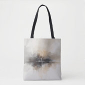 Abstract Lightning in Neutrals Print Tasche (Vorderseite)