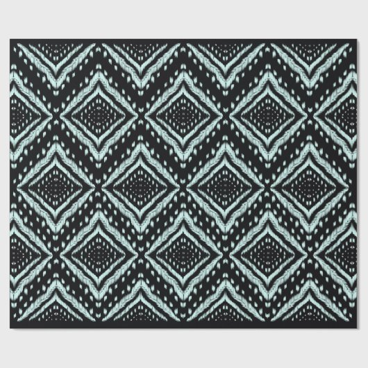 Abstract Line, Beautiful, Ikat seamless pattern, B Geschenkpapier (Flach)