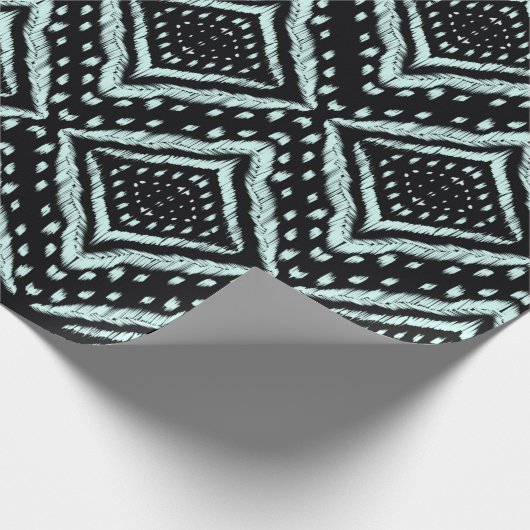 Abstract Line, Beautiful, Ikat seamless pattern, B Geschenkpapier (Ecke)