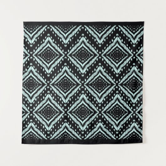 Abstract Line, Beautiful, Ikat seamless pattern, B Wandteppich (Vorderseite)
