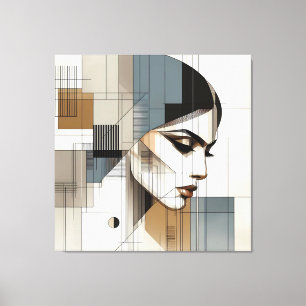 Abstract Line Profile Leinwanddruck