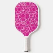 Abstract Linear Matrix (Hot Pink) Fine Art Pickleball Schläger (Rückseite)