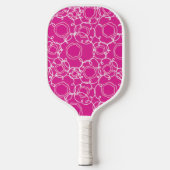 Abstract Linear Matrix (Hot Pink) Fine Art Pickleball Schläger (Vorderseite)