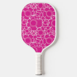 Abstract Linear Matrix (Hot Pink) Fine Art Pickleball Schläger