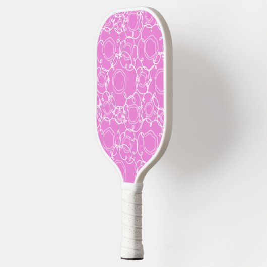 Abstract Linear Matrix (Soft Pink) Fine Art Pickleball Schläger (Links)