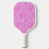 Abstract Linear Matrix (Soft Pink) Fine Art Pickleball Schläger (Rückseite)