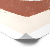 Abstract Linework Print Overlapping Organic Shapes Poster (Ecke)