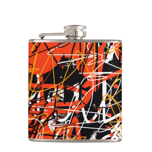 abstract liquid courage flachmann (Vorderseite)