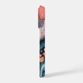 Abstract Liquid Marble Modern  iPhone Hülle (Linke Seite)