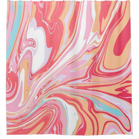 Abstract liquid marble or epoxy trending backgroun duschvorhang (Vorderseite)