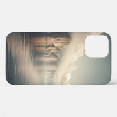 Abstract Liquid Wave Mountain Phone Case Ethereal (Rückseite (Horizontal))