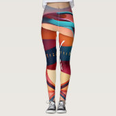 Abstract logo design leggings (Vorderseite)