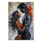 Abstract Love Duet Poster (Vorderseite)