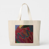 Abstract Love Jumbo Tote Bag Stoffbeutel (Rückseite)