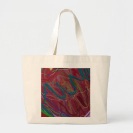 Abstract Love Jumbo Tote Bag Stoffbeutel