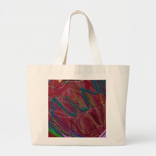 Abstract Love Jumbo Tote Bag Stoffbeutel (Vorne)