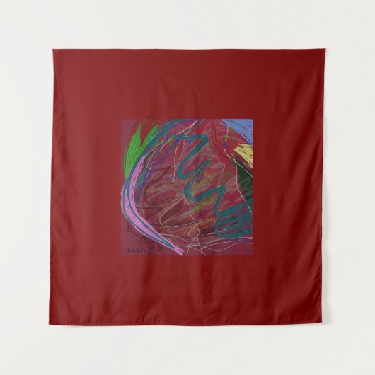 Abstract Love  Wandteppich (Vorderseite (Horizontal))