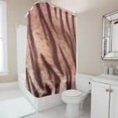 Abstract low poly animal tiger fur pattern. Nature Duschvorhang (Beispiel)
