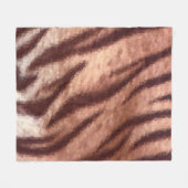 Abstract low poly animal tiger fur pattern. Nature Fleecedecke (Vorderseite (Horizontal))