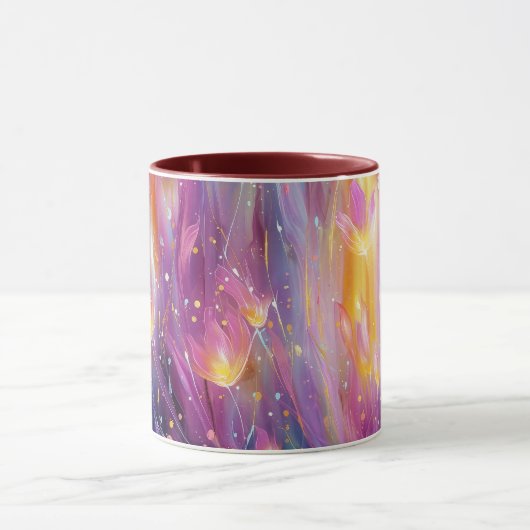 Abstract luminous floral explosion tasse (Zentrum)