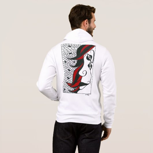 Abstract man  hoodie (Schwarz voll)
