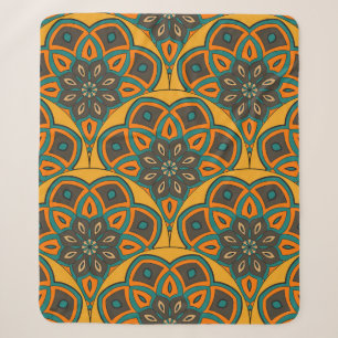 Abstract mandala fish scale seamless pattern. Orna Sherpadecke