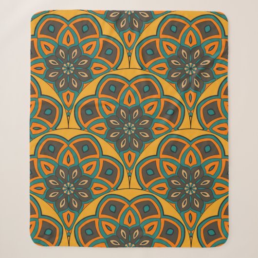 Abstract mandala fish scale seamless pattern. Orna Sherpadecke (Vorderseite)