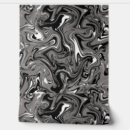 Abstract Marble Black Trendy Pastel & Artistic Tapete