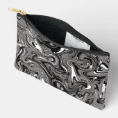 Abstract Marble illustration Black Zubehörtasche (Offen)