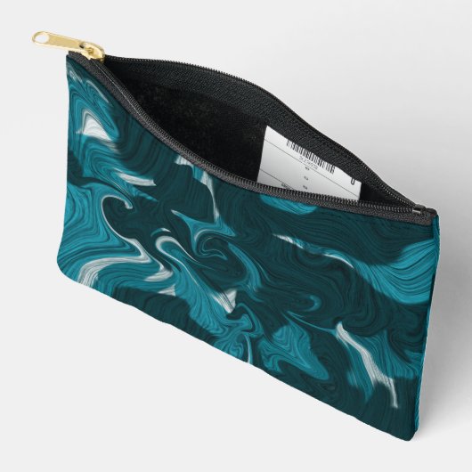 Abstract Marble illustration Blue   Zubehörtasche (Offen)